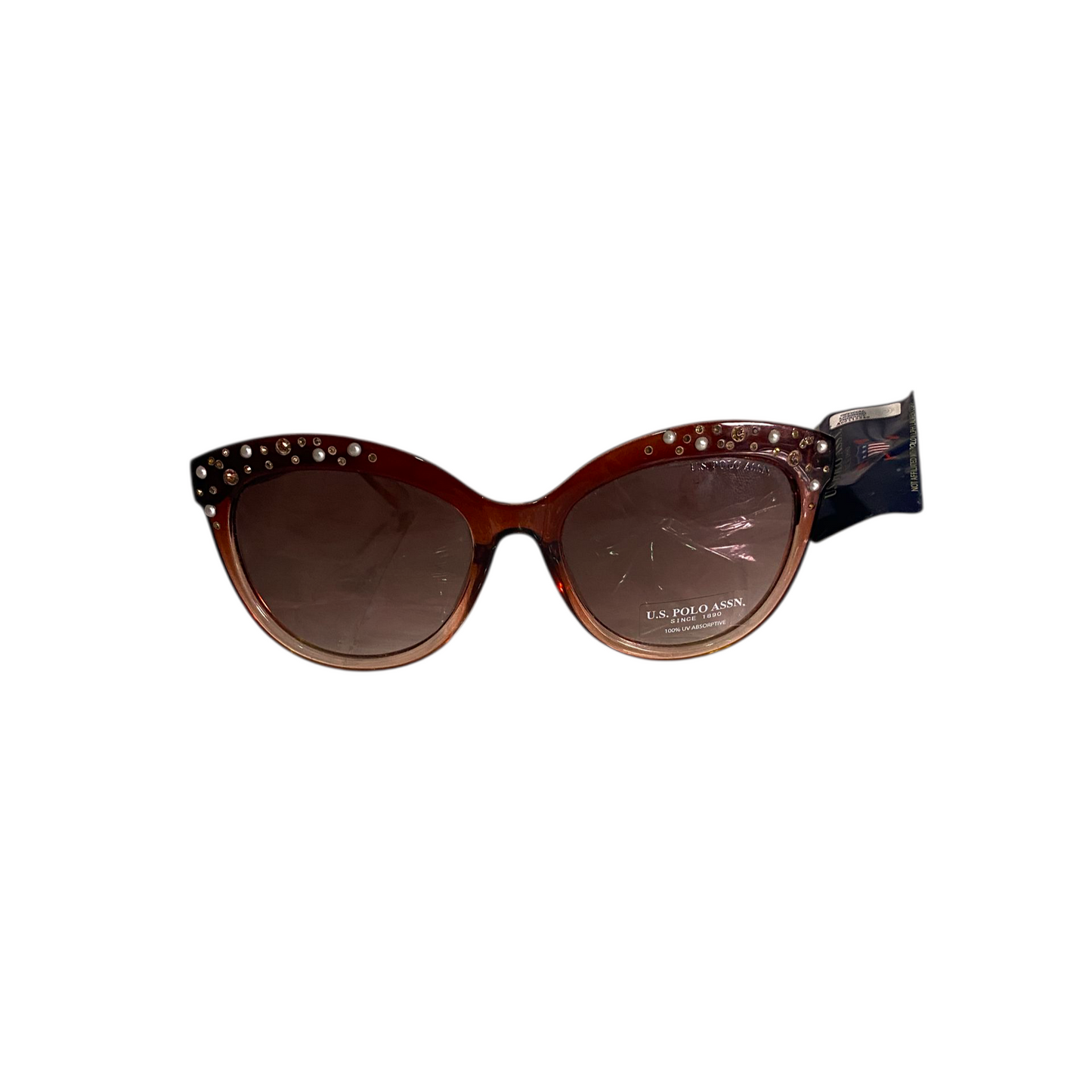 Gafas de Sol Polo Cat-Eye Marrón | Detalles Decorativos | Protección UV
