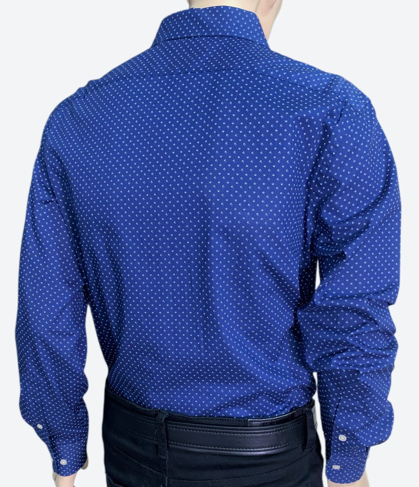 Camisa Tommy Hilfiger New Navy Polka Dot Talla M - Regular Fit