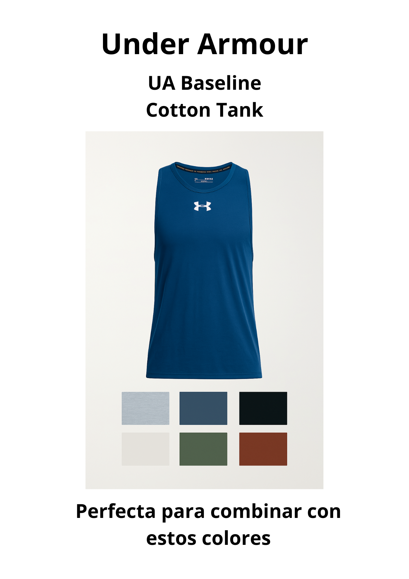 Top Under Armour Baseline Cotton Tank