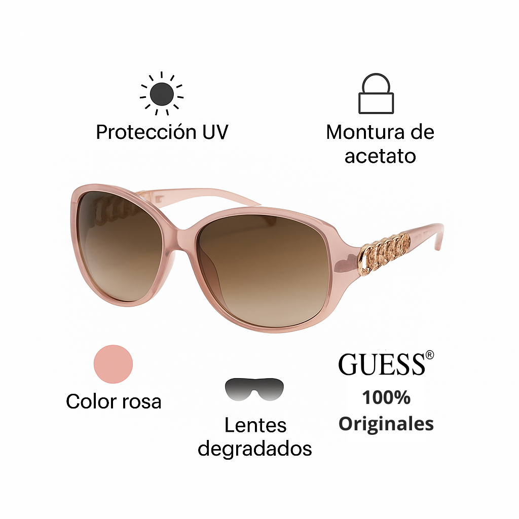 Gafas de Sol Guess | Rosa | Estilo Vanguardista y Elegante | Protección UV