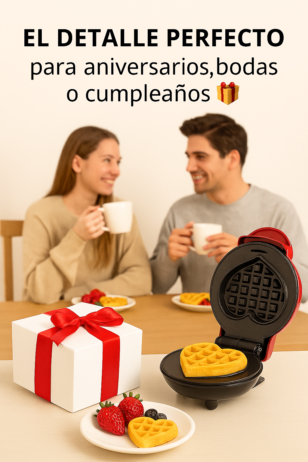 Mini Waflera Corazón | TB Store