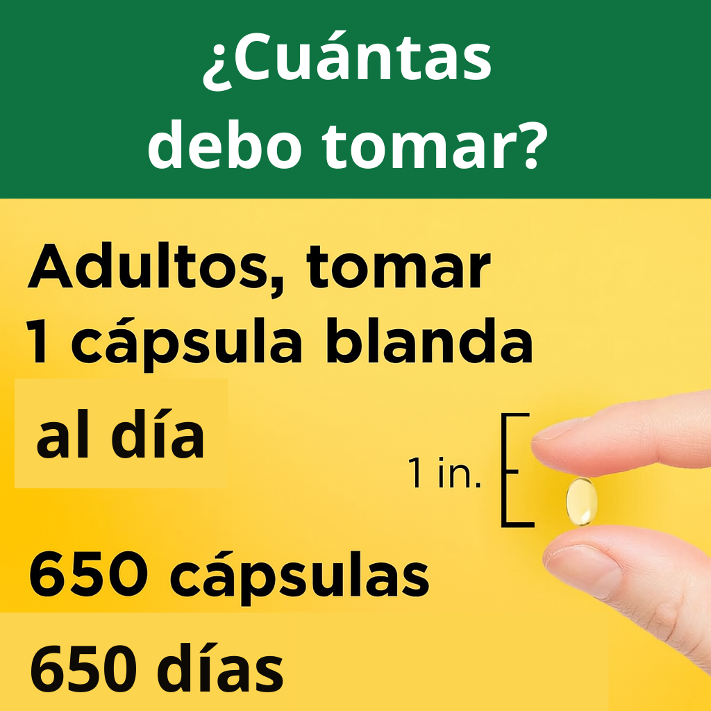 Nature Made Vitamina D3 – 650 Cápsulas Blandas | Apoyo Óseo, Muscular e Inmunológico