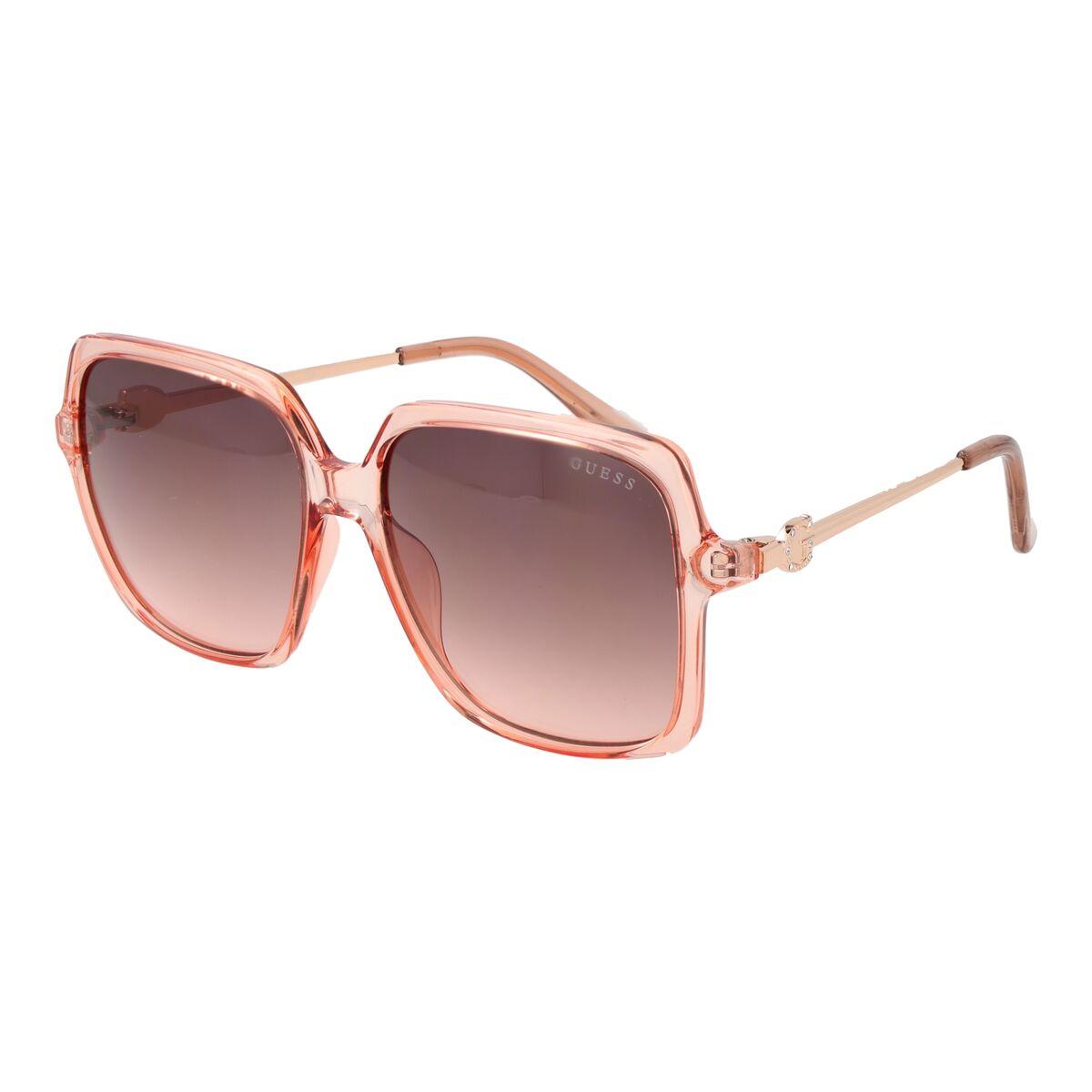 Gafas de Sol Guess | Rosa Translúcido | Lentes Degradados | Patillas Metálicas | Protección UV