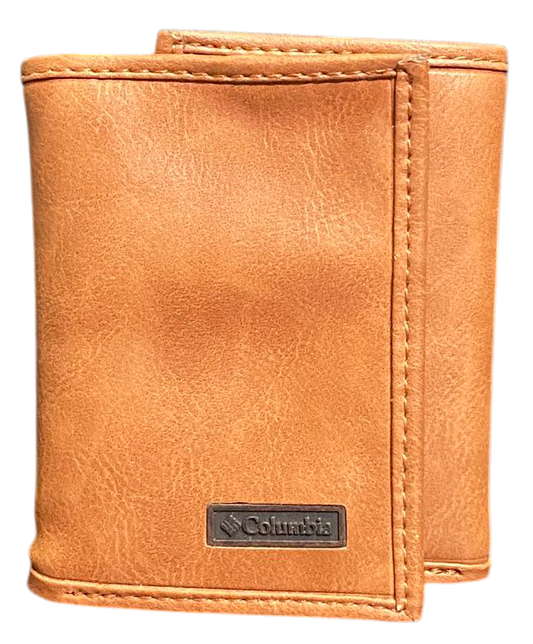 Billetera Columbia Classic Trifold RFID — Café Claro