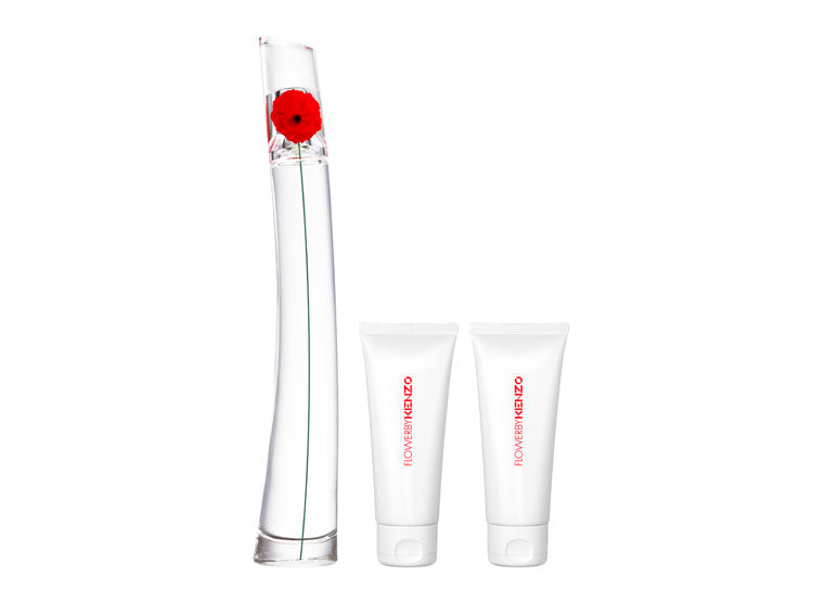 SET FLOWER BY KENZO Mujer – Eau de Parfum 100 ml + Gel de ducha 75 ml + Crema corporal 75 ml