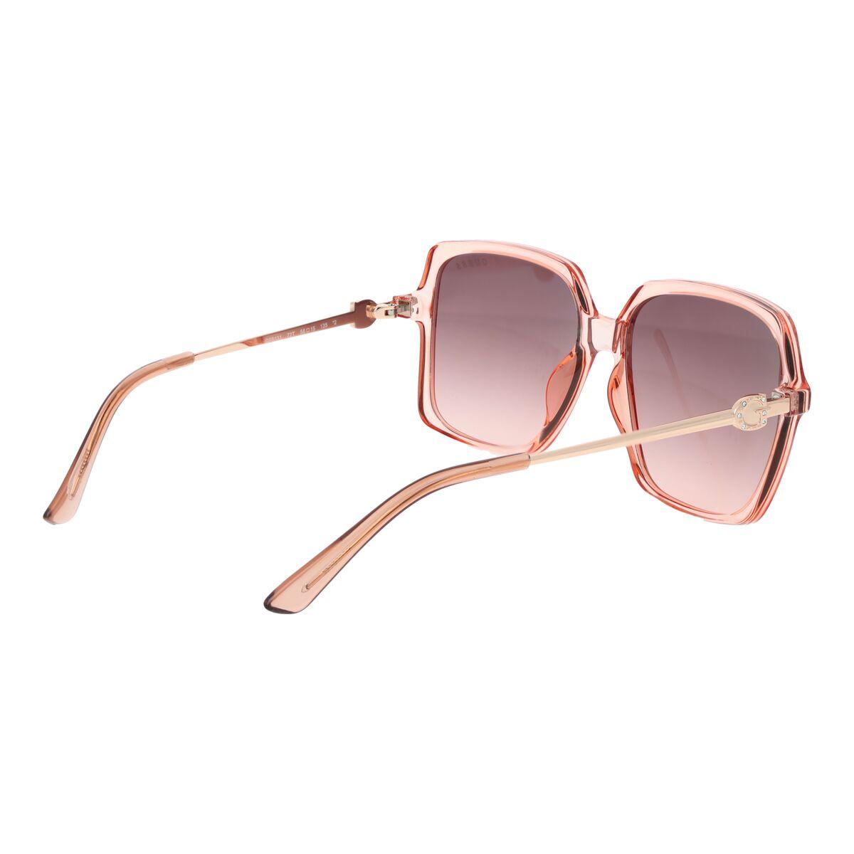 Gafas de Sol Guess | Rosa Translúcido | Lentes Degradados | Patillas Metálicas | Protección UV