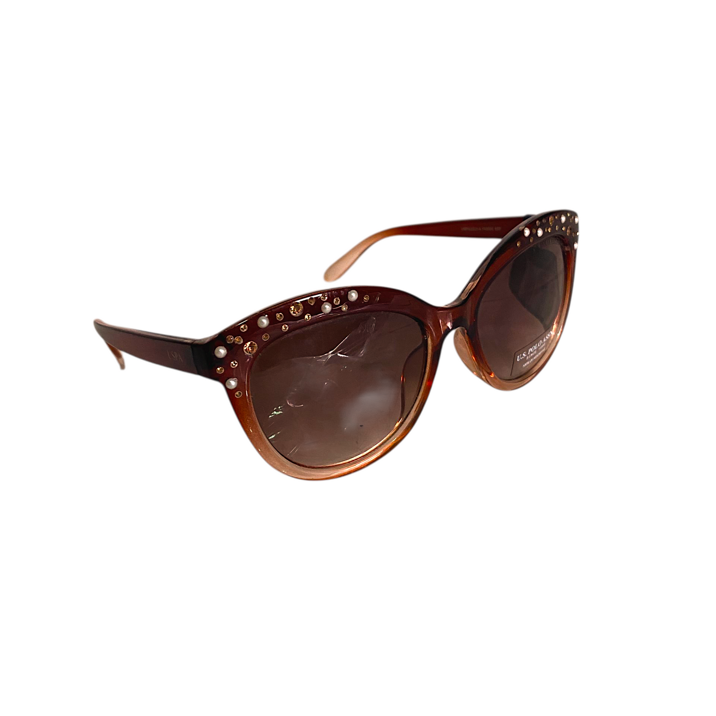 Gafas de Sol Polo Cat-Eye Marrón | Detalles Decorativos | Protección UV