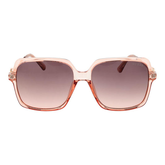 Gafas de Sol Guess | Rosa Translúcido | Lentes Degradados | Patillas Metálicas | Protección UV